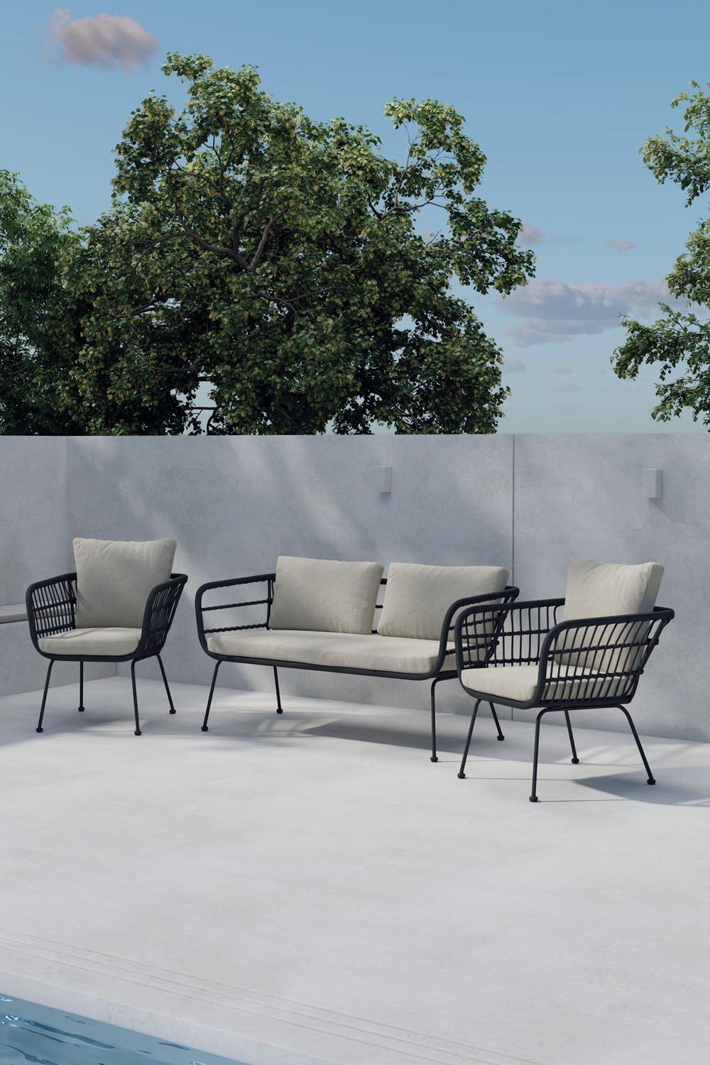 Isola Sofa Set in  präsentiert im Onlineshop von KAQTU Design AG. Loungeset ist von Venture Home