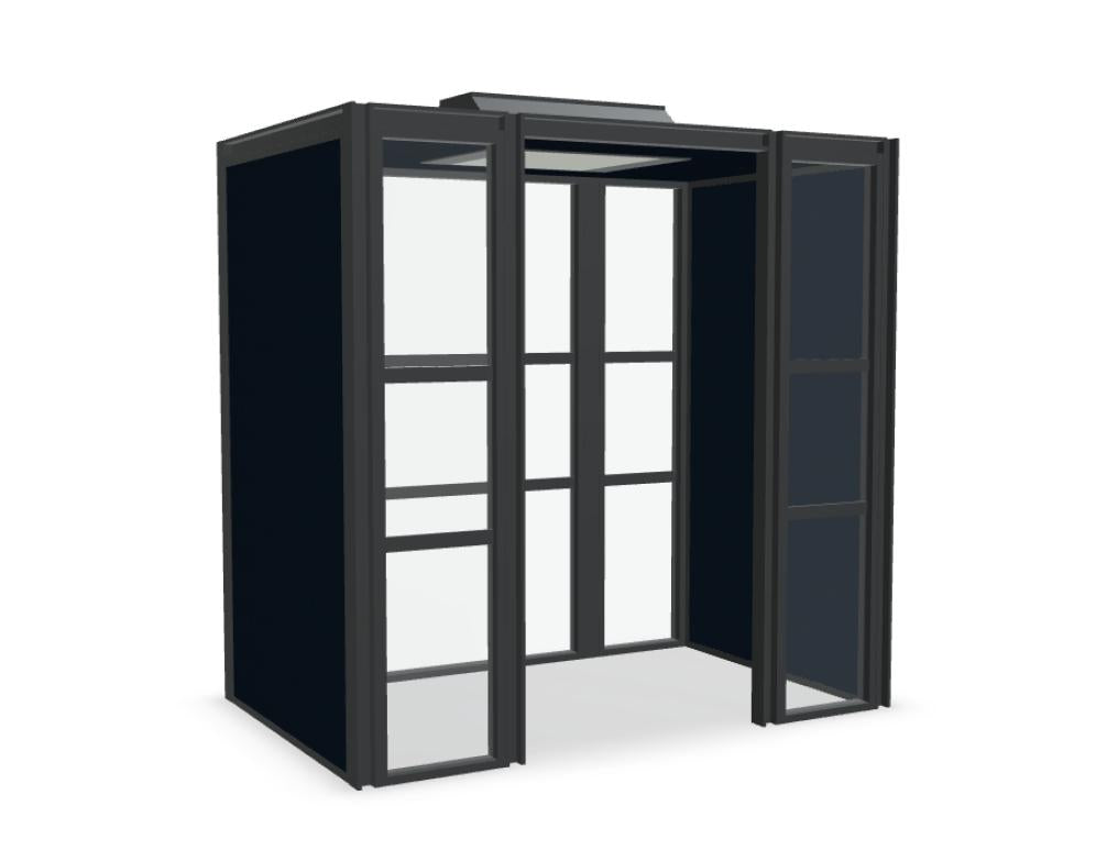 Hako Meeting HK04 - Akustikkabine in Anthrazit präsentiert im Onlineshop von KAQTU Design AG. Telefonkabine ist von Mdd