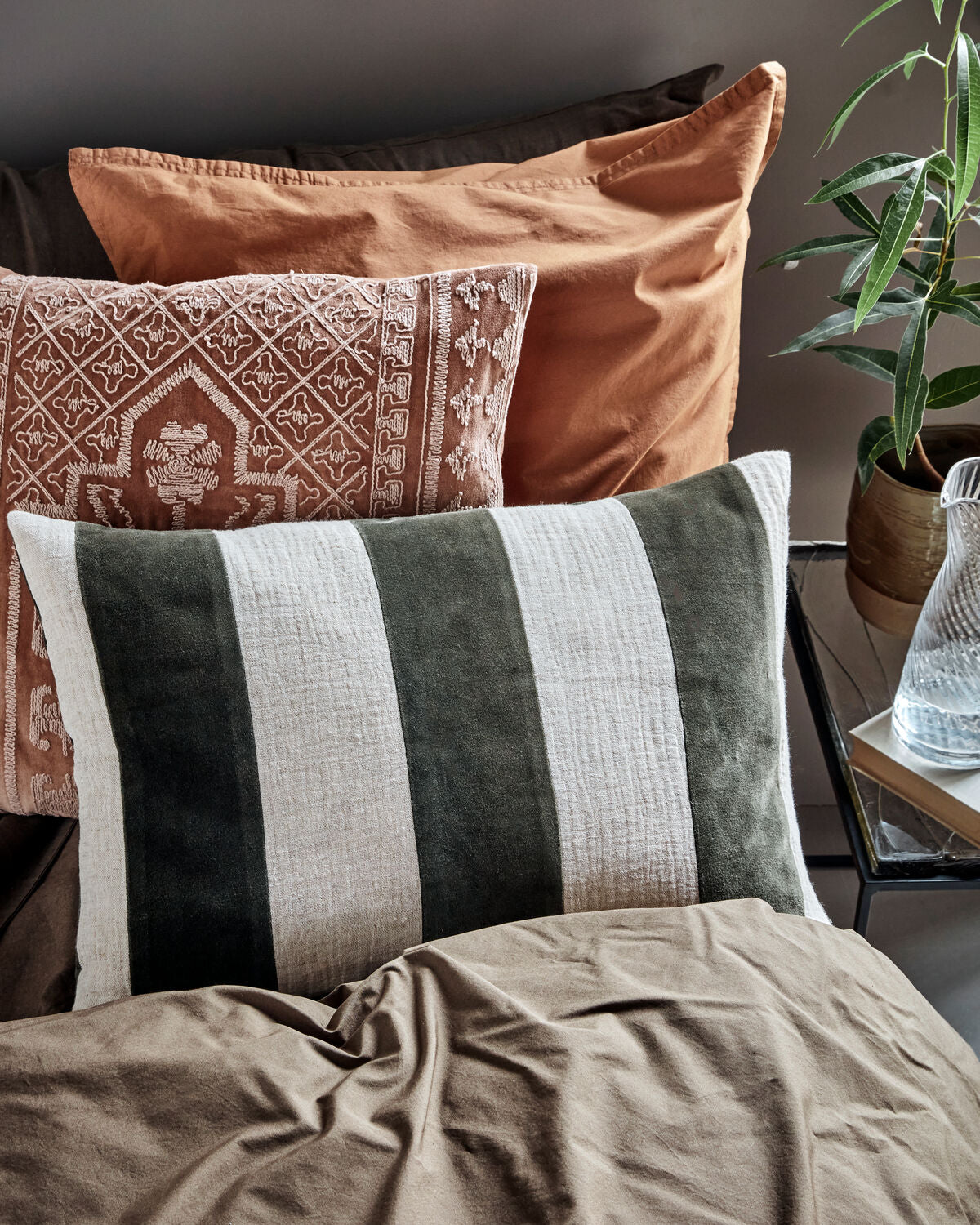 Kissenbezug, HDSono, Grün in Grün präsentiert im Onlineshop von KAQTU Design AG. Kissenbezug ist von House Doctor