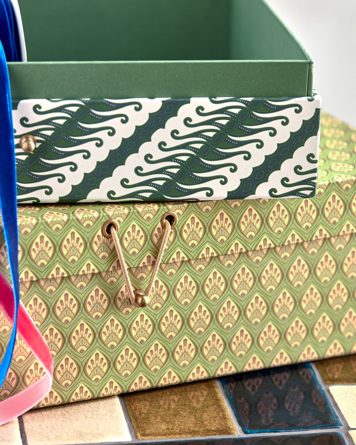 Aufbewahrungsschachteln, HDKeep, Khaki;Grün in Khaki, Grün präsentiert im Onlineshop von KAQTU Design AG. Büromaterial ist von House Doctor
