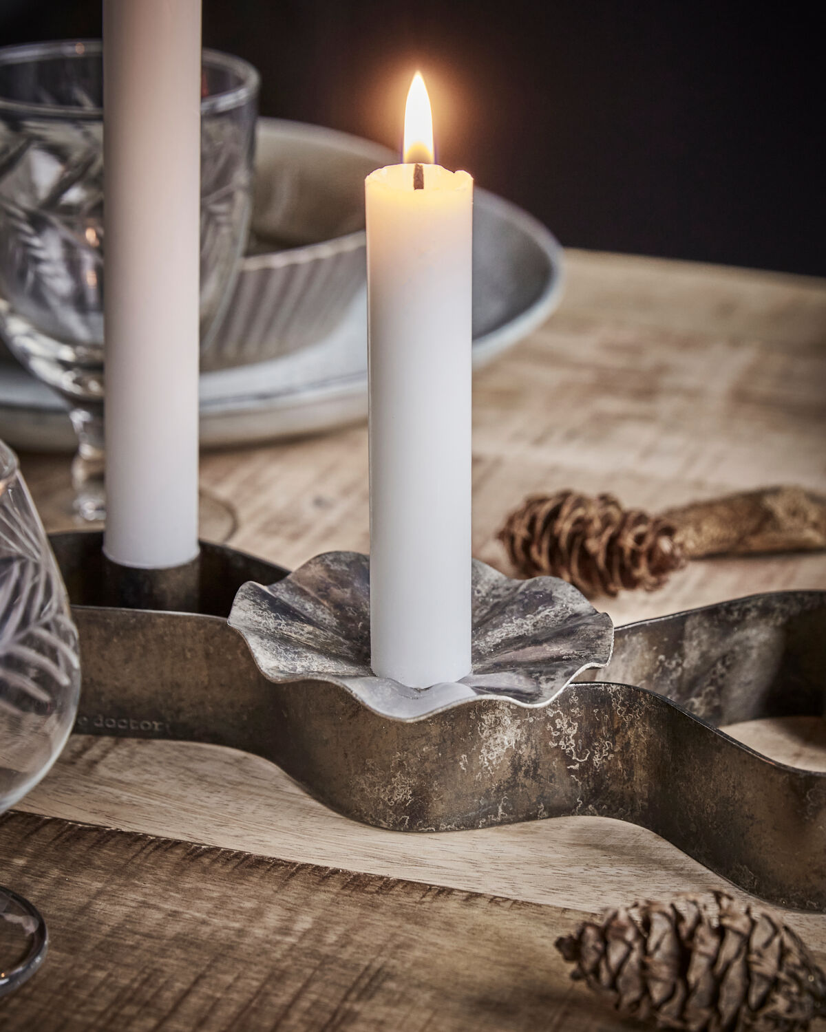 Candle rings, HDFlolo, Antikes Braun in Antikes Braun präsentiert im Onlineshop von KAQTU Design AG. Kerzenständer ist von House Doctor