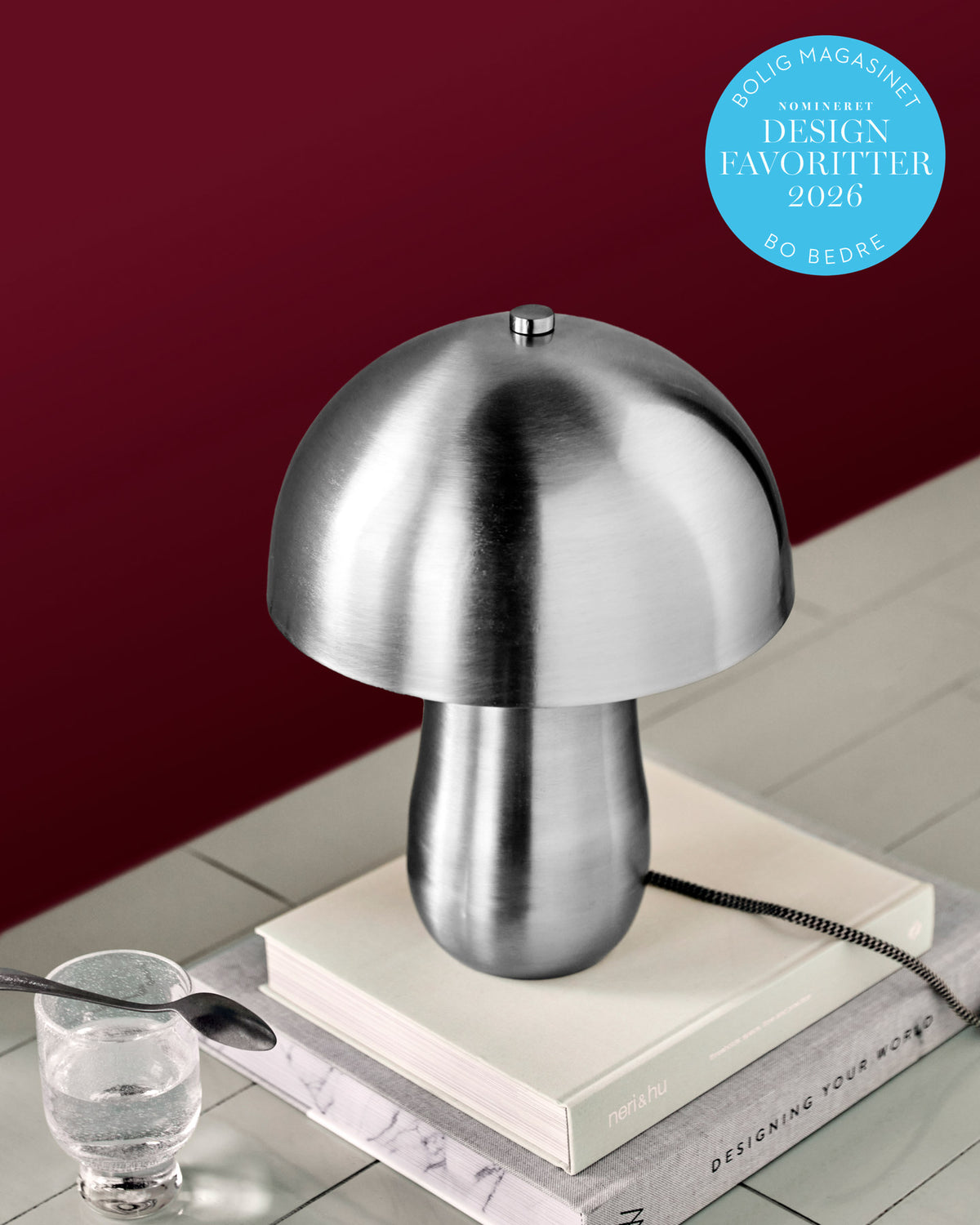Tischleuchte, HDRoomie, Gebürstetes Silber-Finish in Gebürstetes Silber-Finish präsentiert im Onlineshop von KAQTU Design AG. Tischleuchte ist von House Doctor