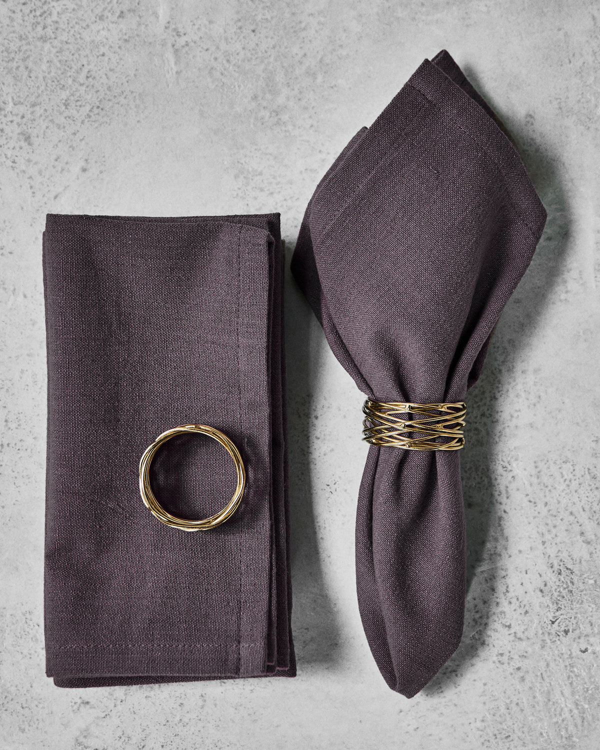 Serviettenringe, HDRing, Gold in Gold präsentiert im Onlineshop von KAQTU Design AG. Besteck ist von House Doctor