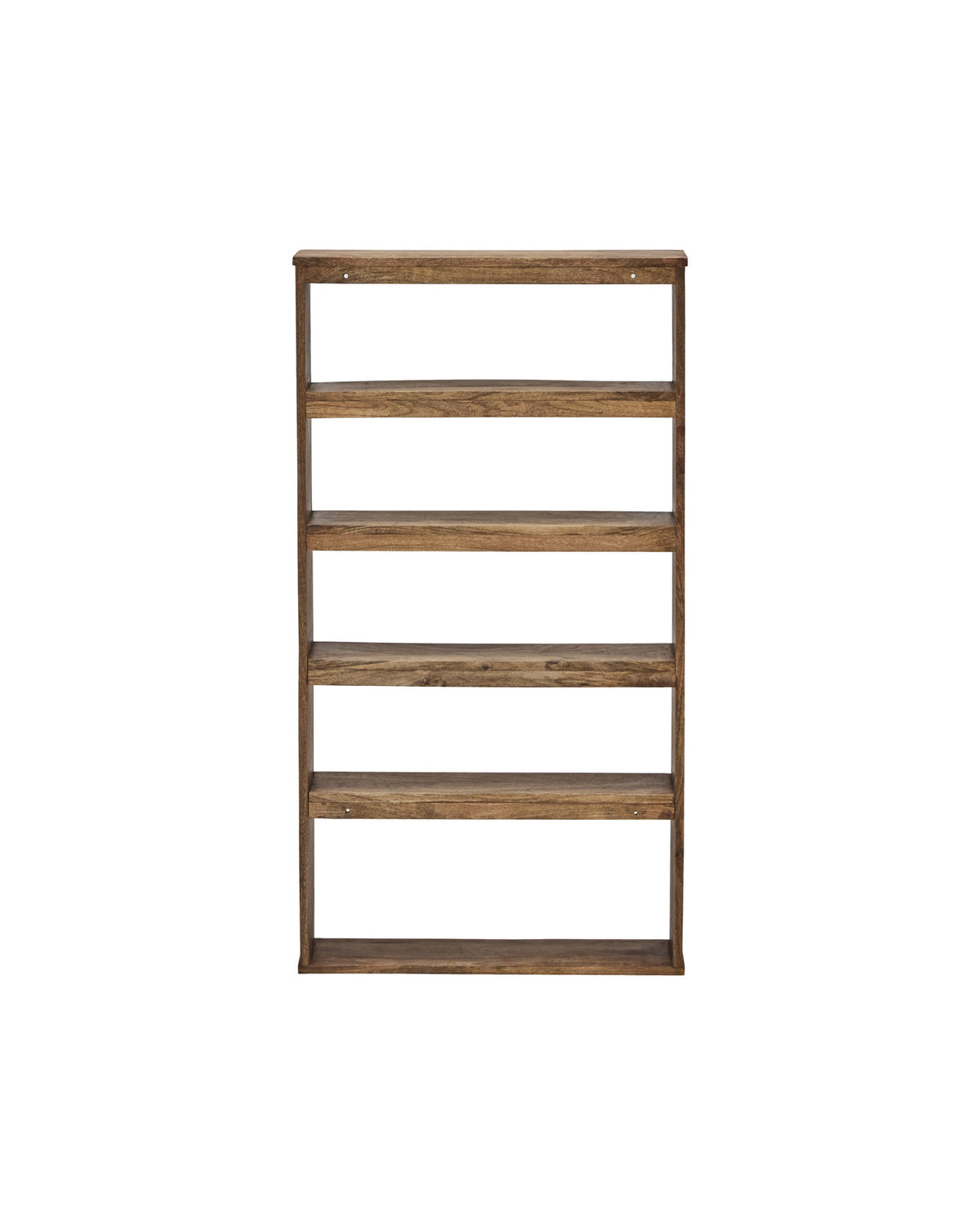 Braunes Holzregal HDBalance von House Doctor mit gerillten Seitenwänden, Mangobaum
