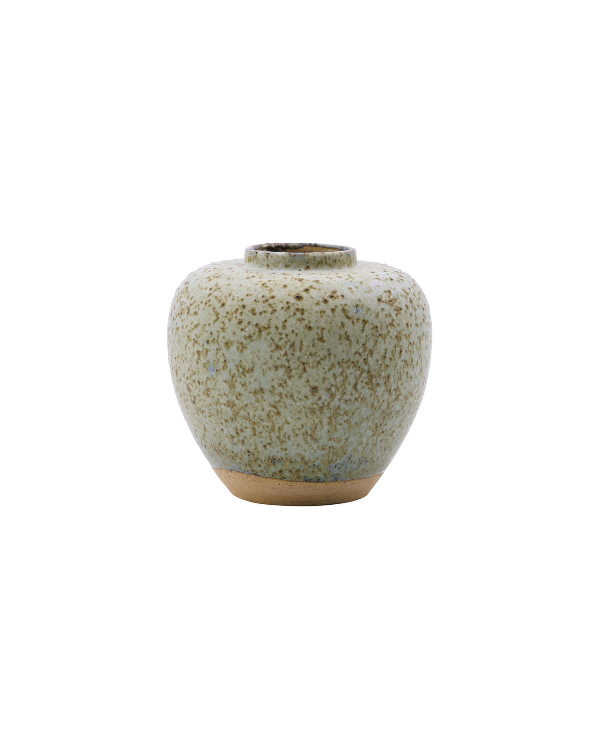 Graue Vase HDTino von House Doctor aus Tonwaren mit glasierter Oberfläche und kompakter Form