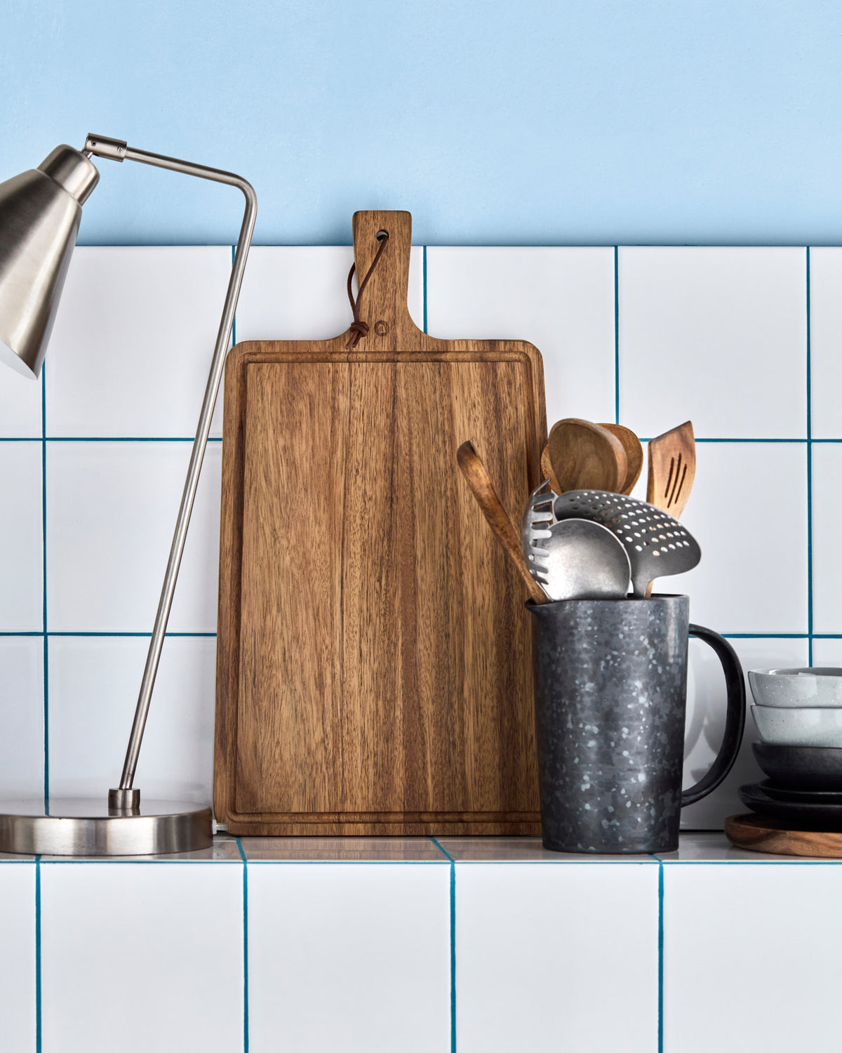 Schneidebrett, HDWalnut, Natur in Natur präsentiert im Onlineshop von KAQTU Design AG. Schneidbrett ist von House Doctor
