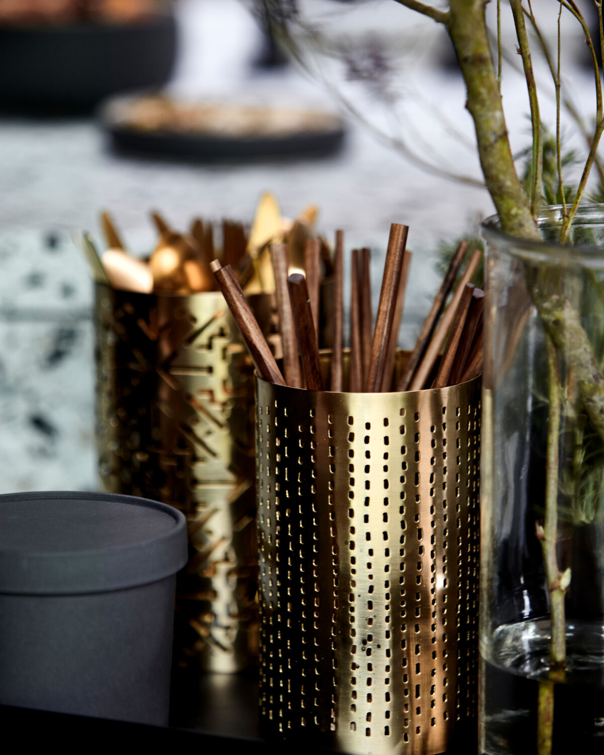 Essstäbchen, Nature in Braun präsentiert im Onlineshop von KAQTU Design AG. Besteck ist von House Doctor