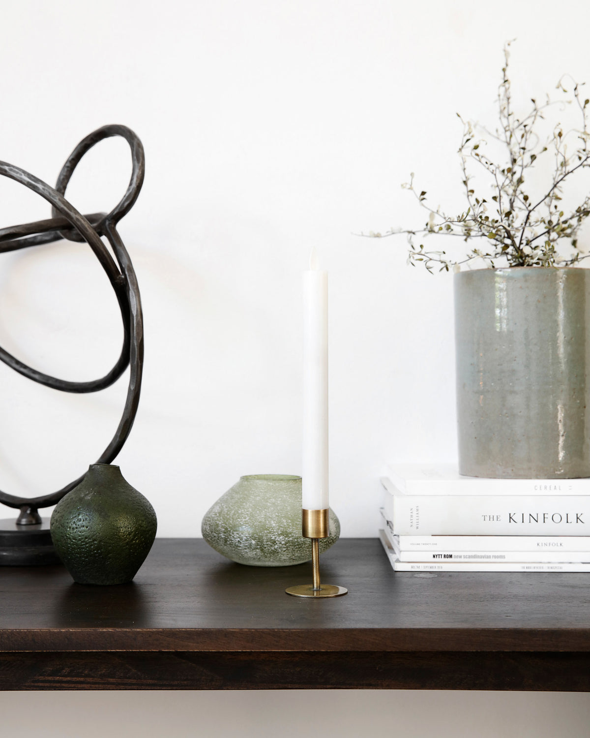 Kerzenständer, Anit in Antikes Messing präsentiert im Onlineshop von KAQTU Design AG. Einzelleuchter ist von House Doctor