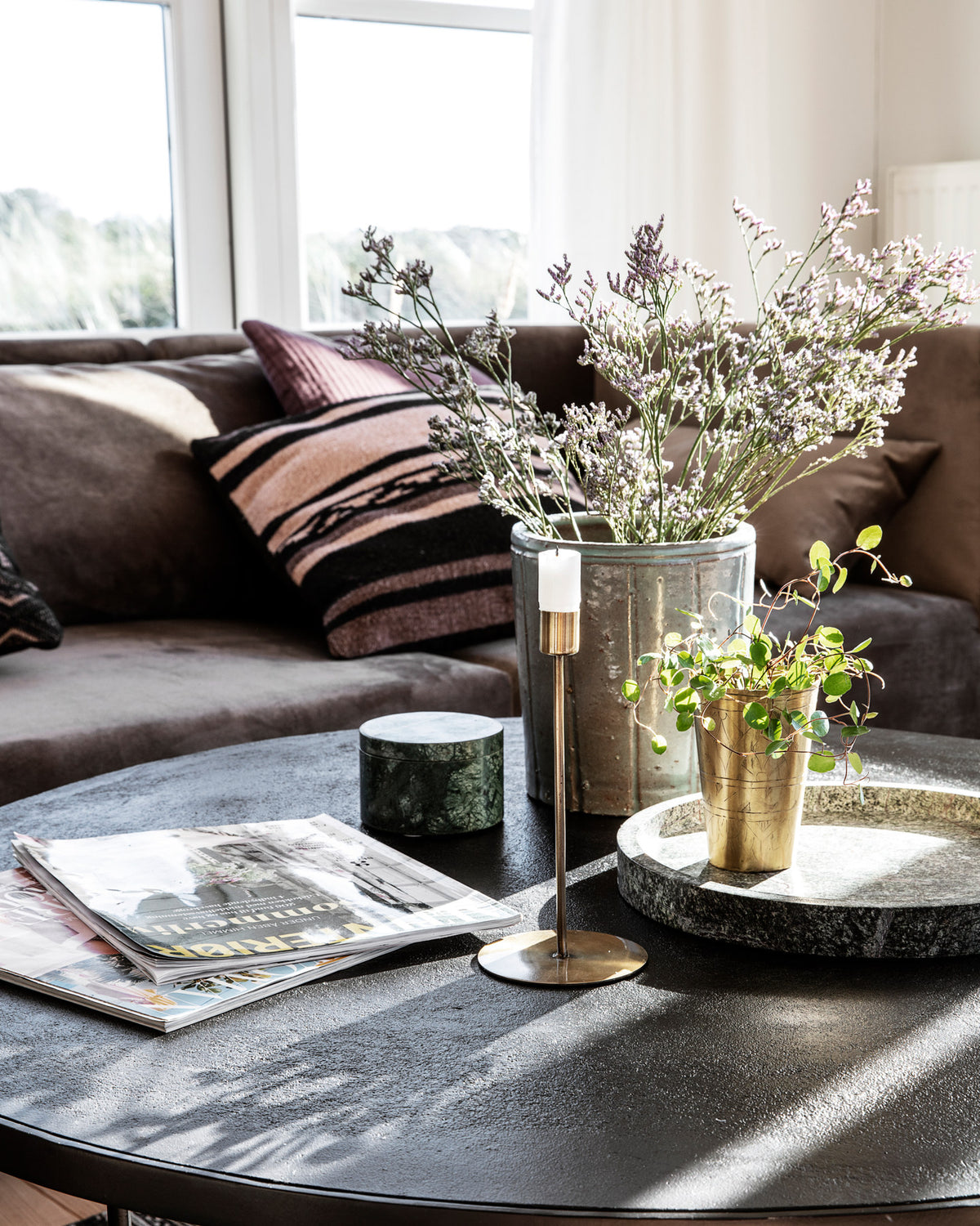 Kerzenständer, Anit in Antikes Messing präsentiert im Onlineshop von KAQTU Design AG. Einzelleuchter ist von House Doctor