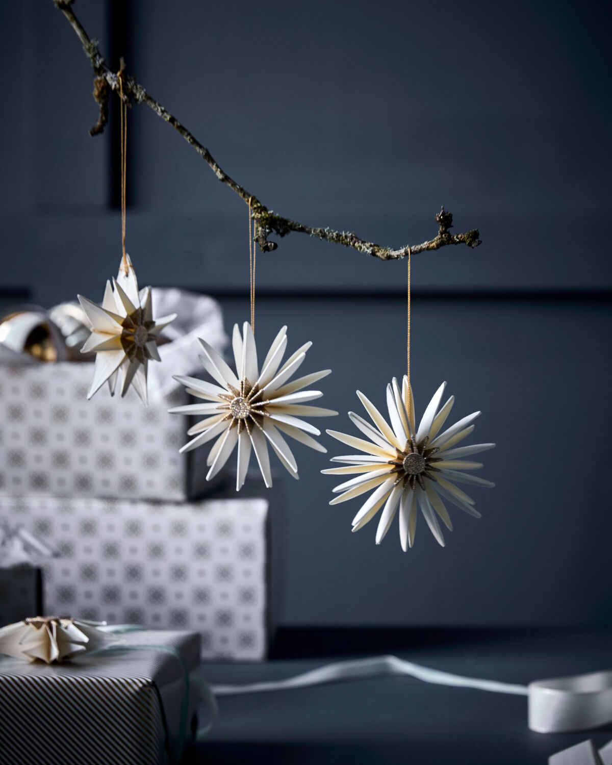 Ornamente, HDStari, Off-White;Champagner in Off-White, Champagner präsentiert im Onlineshop von KAQTU Design AG. Weihnachtszubehör ist von House Doctor