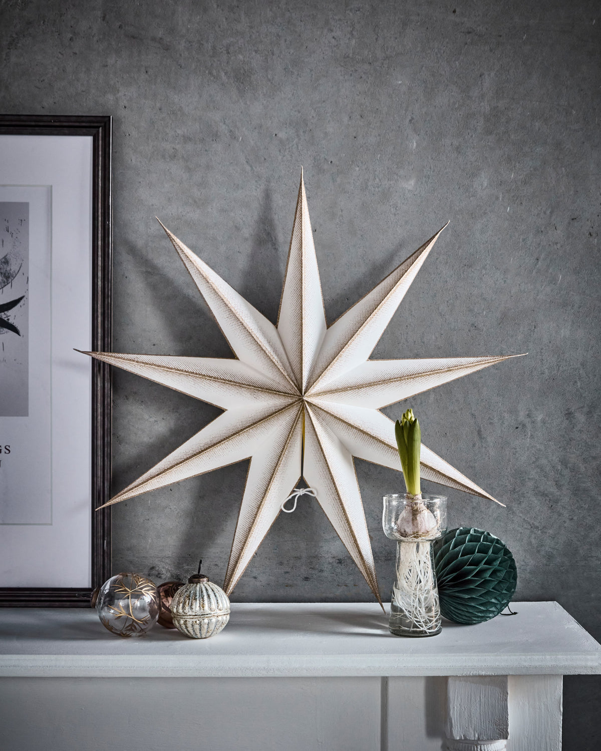 Stern, HD9 Point, Off-White;Champagner in Off-White, Champagner präsentiert im Onlineshop von KAQTU Design AG. Weihnachtszubehör ist von House Doctor