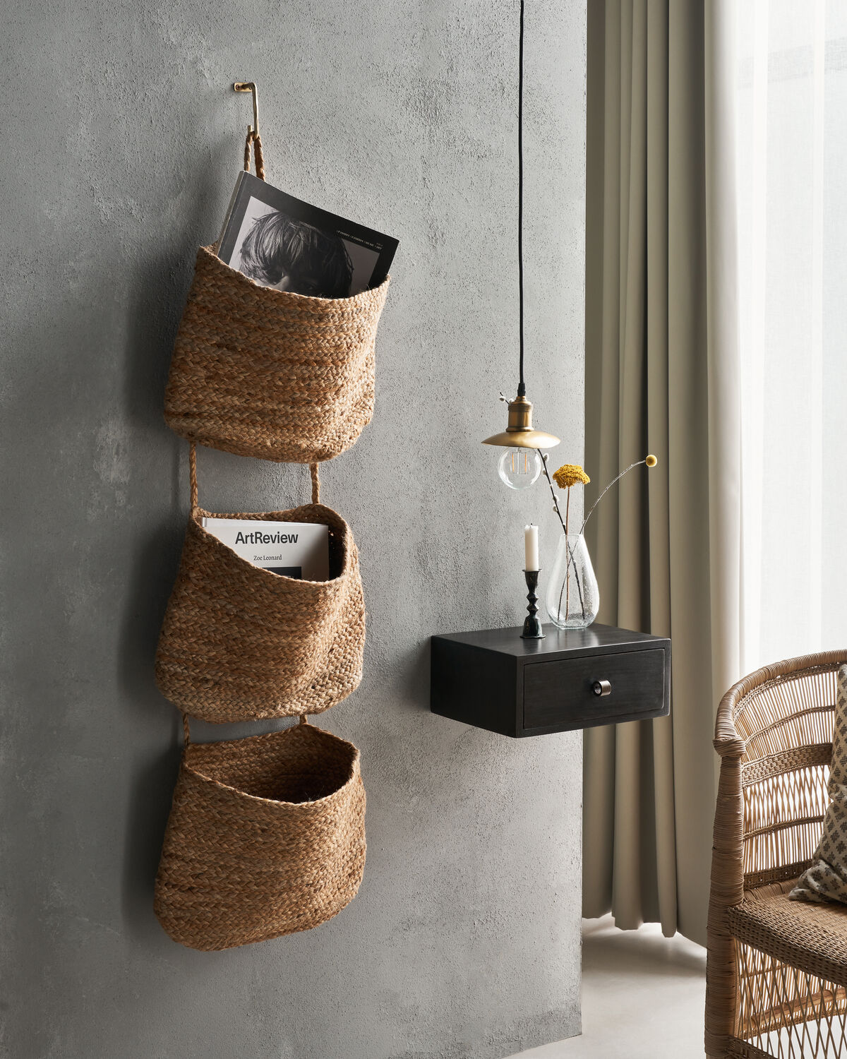 Organizer, Ramla in Natur präsentiert im Onlineshop von KAQTU Design AG. Aufbewahrungskorb ist von House Doctor