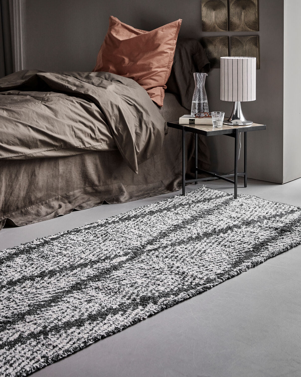 Teppich, HDKin, Creme und Grau in Creme und Grau präsentiert im Onlineshop von KAQTU Design AG. Teppich ist von House Doctor