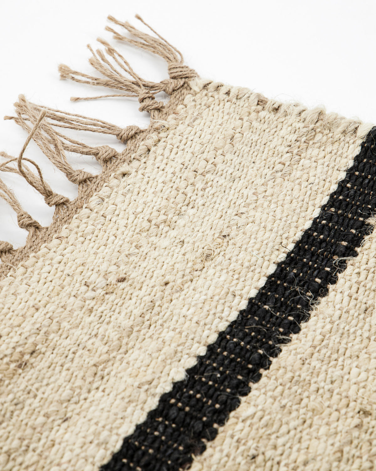 Teppich, Sima in Schwarz / Natur präsentiert im Onlineshop von KAQTU Design AG. Teppich ist von House Doctor