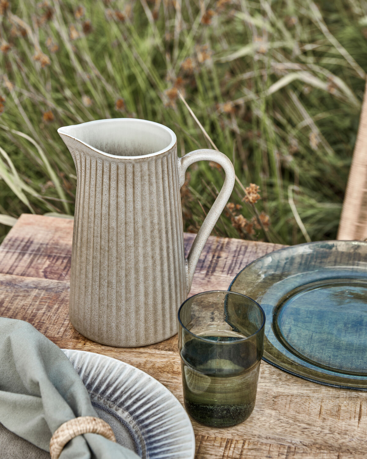 Kanne, HDPleat, Grau/braun in Grau/braun präsentiert im Onlineshop von KAQTU Design AG. Krug ist von House Doctor