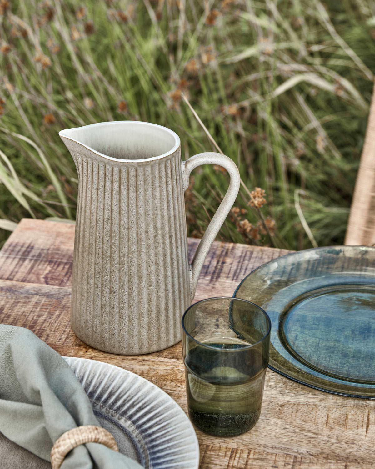 Kanne, HDPleat, Grau/braun in Grau/braun präsentiert im Onlineshop von KAQTU Design AG. Krug ist von House Doctor
