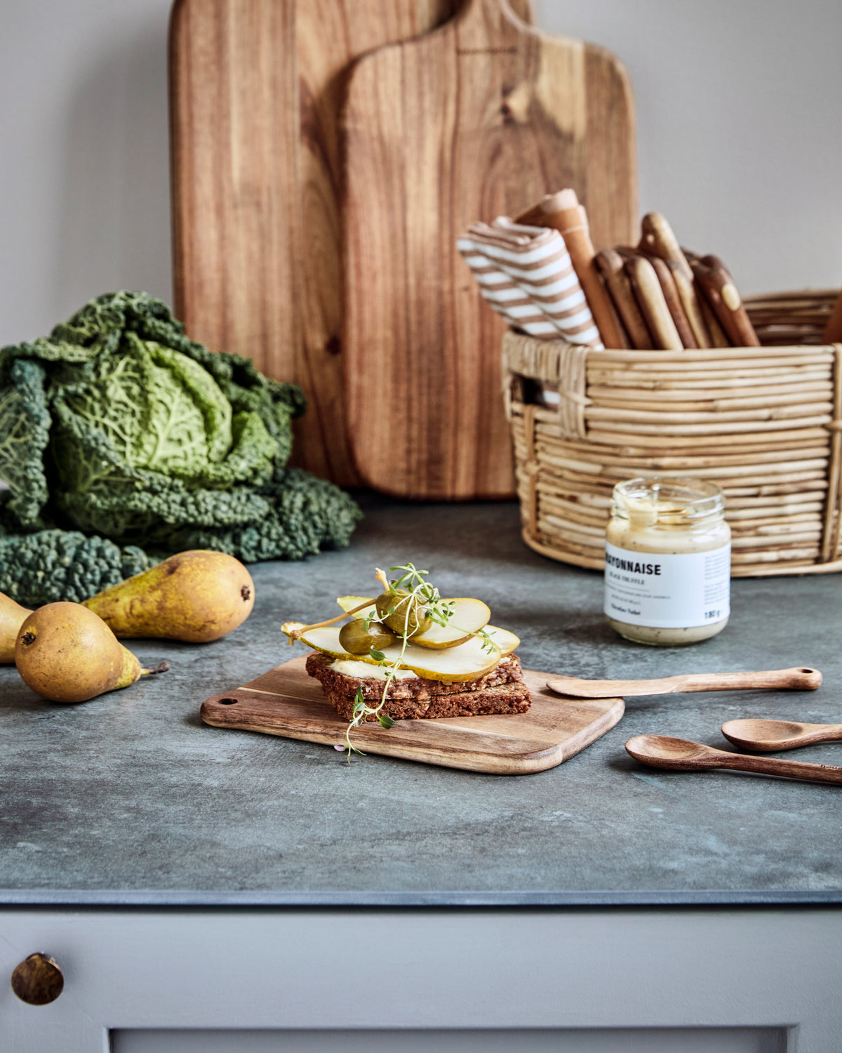 Schneidebrett, HDEya, Natur in Natur präsentiert im Onlineshop von KAQTU Design AG. Schneidbrett ist von House Doctor