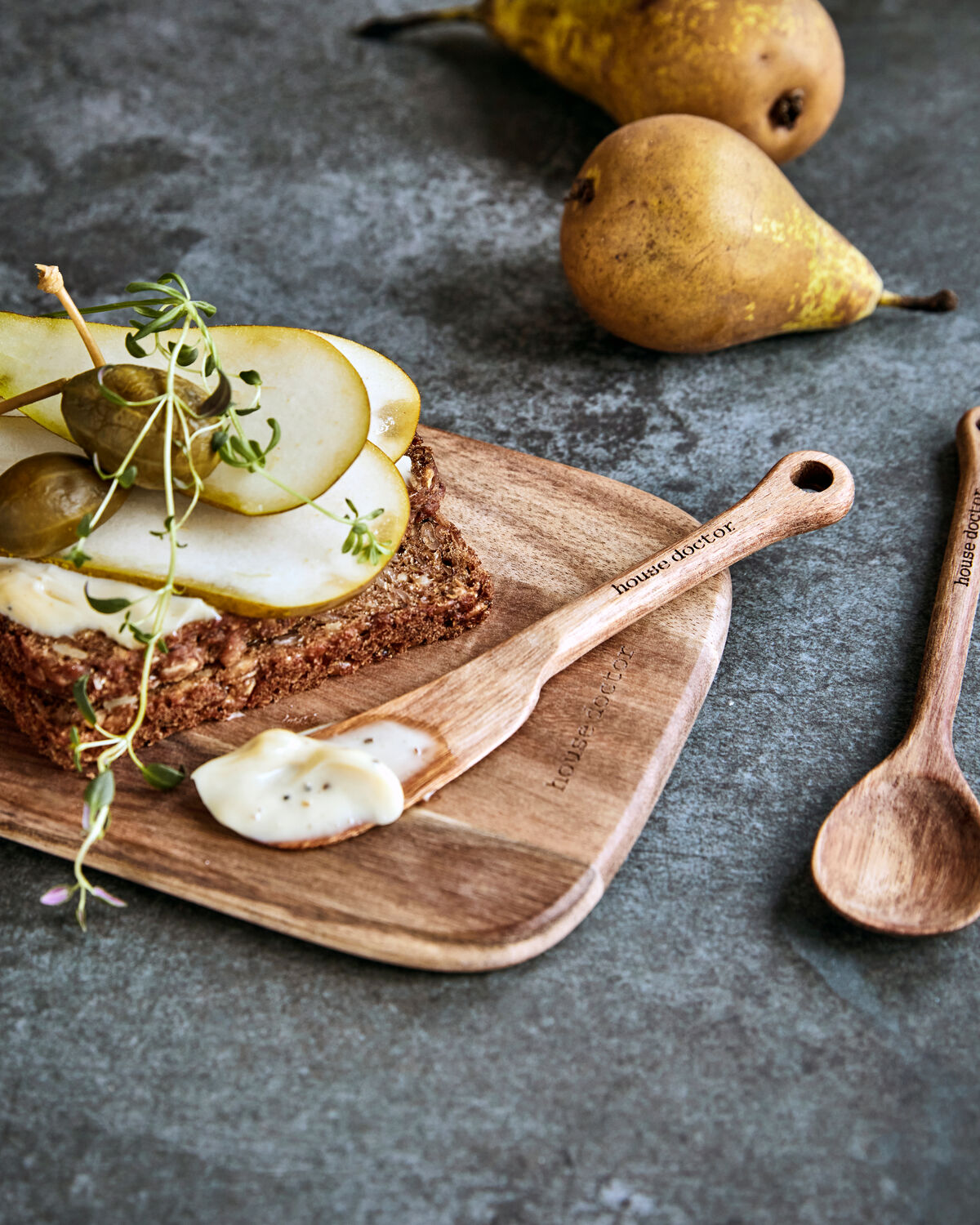 Buttermesser, HDEya, Natur in Natur präsentiert im Onlineshop von KAQTU Design AG. Geschirr ist von House Doctor