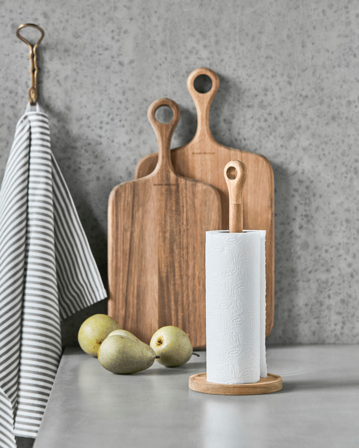 Küchenrollenhalter, HDEya, Natur in Natur präsentiert im Onlineshop von KAQTU Design AG. Besteck ist von House Doctor