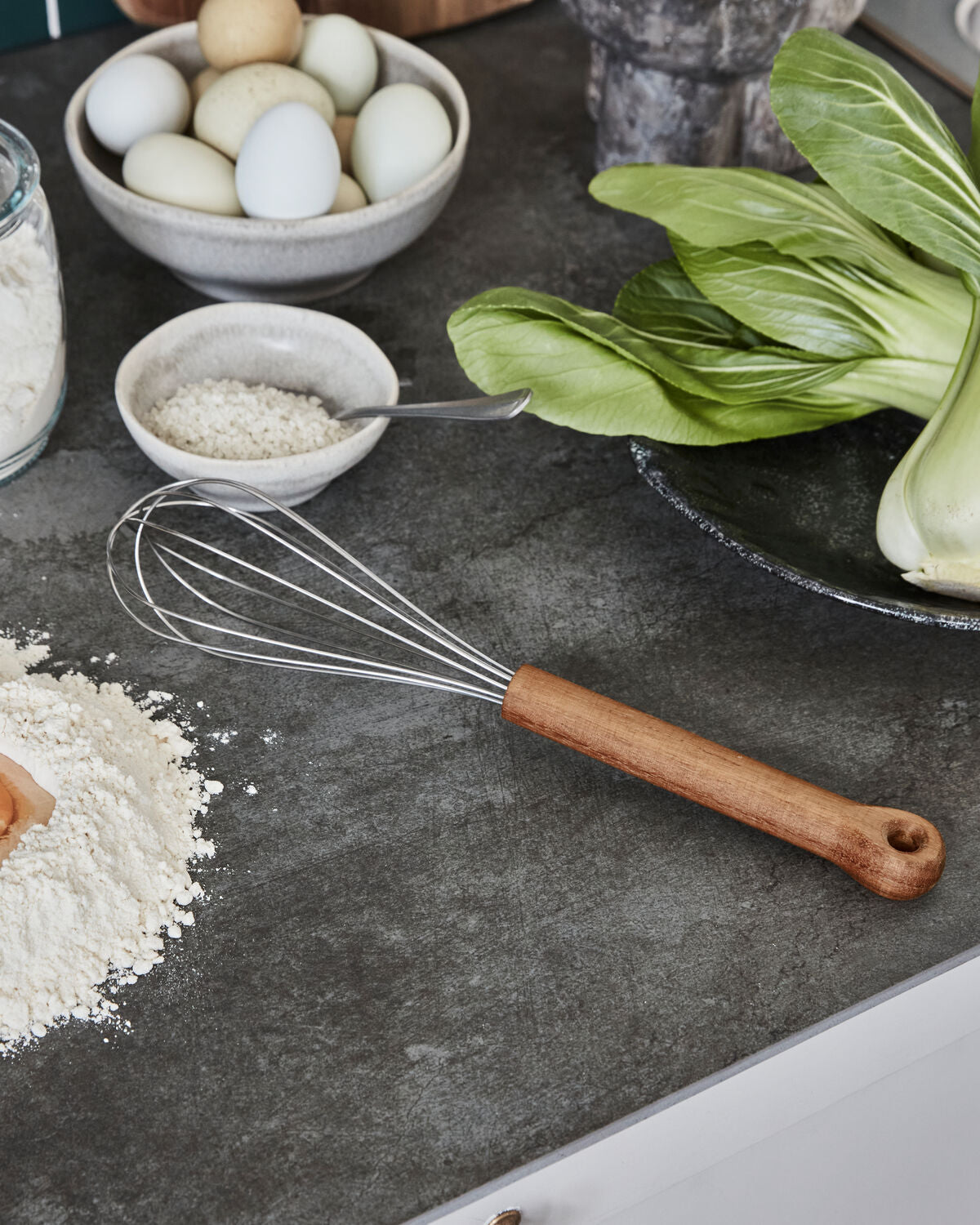 Whisk, HDEya, Natur in Natur präsentiert im Onlineshop von KAQTU Design AG. Kochbesteck ist von House Doctor