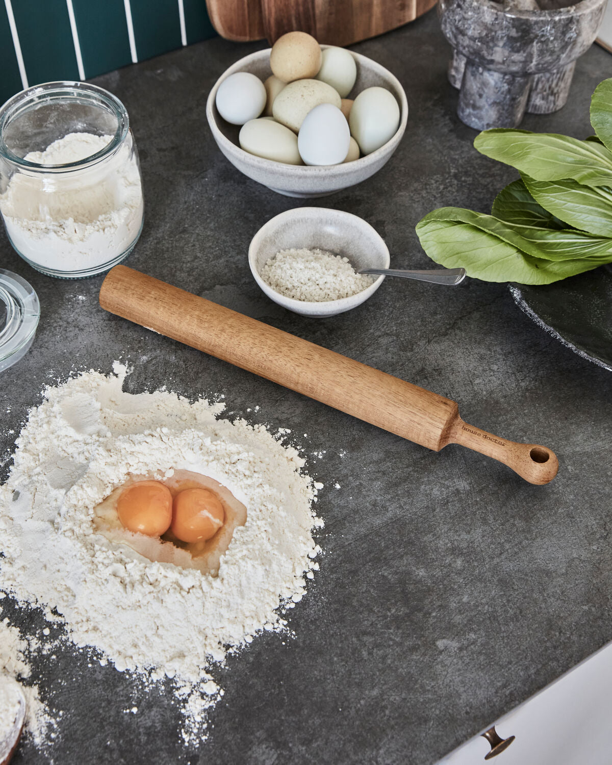 Roller, HDEya, Natur in Natur präsentiert im Onlineshop von KAQTU Design AG. Backutensilien ist von House Doctor