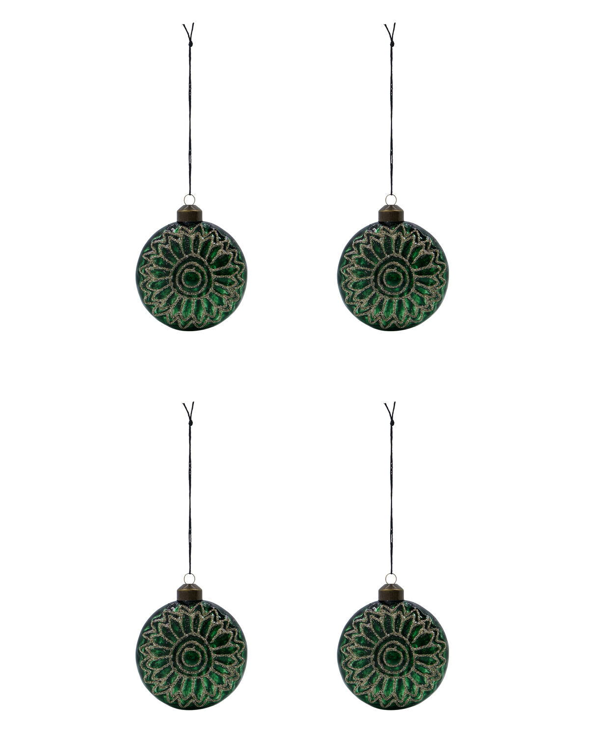 Ornamente, HDCirculo, Grün in Grün präsentiert im Onlineshop von KAQTU Design AG. Weihnachtszubehör ist von House Doctor