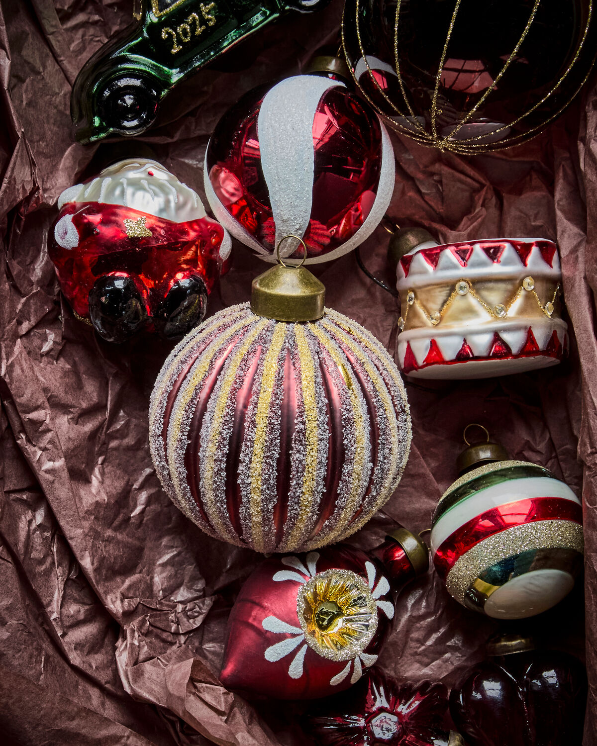 Ornamente, HDFrost, Rot in Rot präsentiert im Onlineshop von KAQTU Design AG. Weihnachtszubehör ist von House Doctor