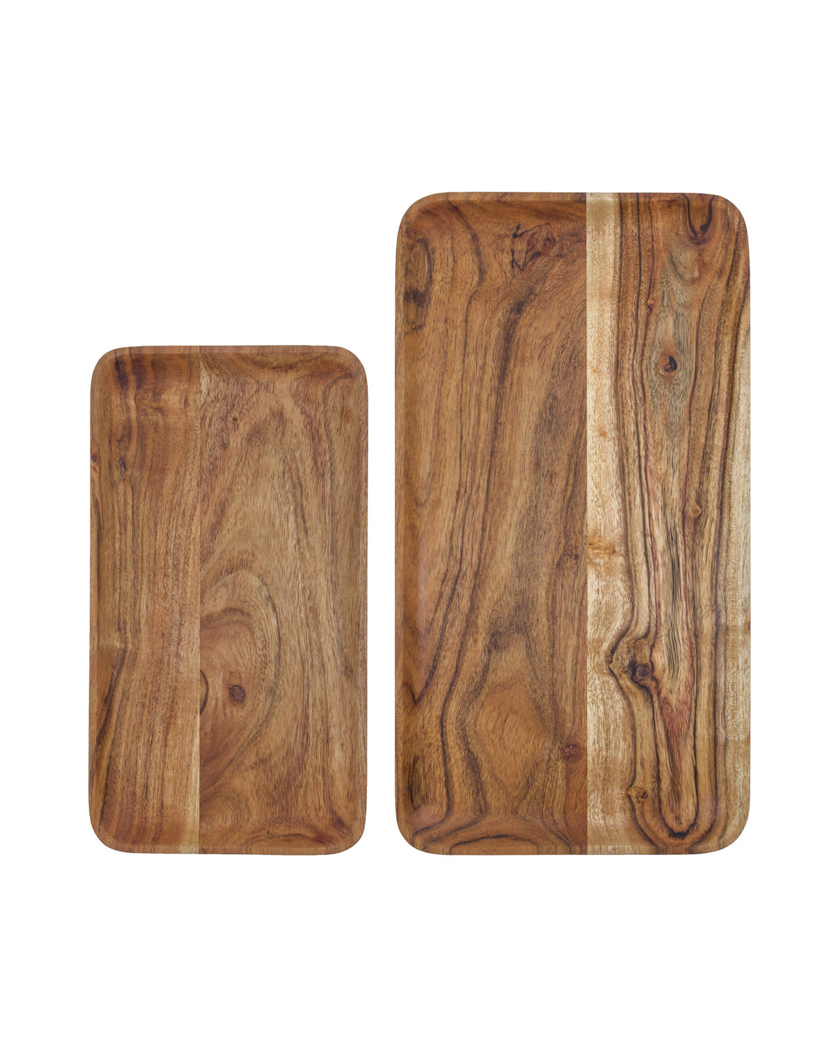 Tabletts HDWood von House Doctor aus Akazienholz in Natur mit sichtbarer Maserung