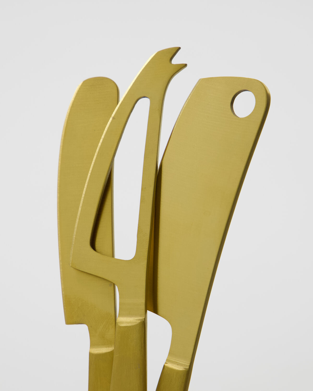 Käsemesser, HDCheese, Gold in Gold präsentiert im Onlineshop von KAQTU Design AG. Besteck ist von House Doctor