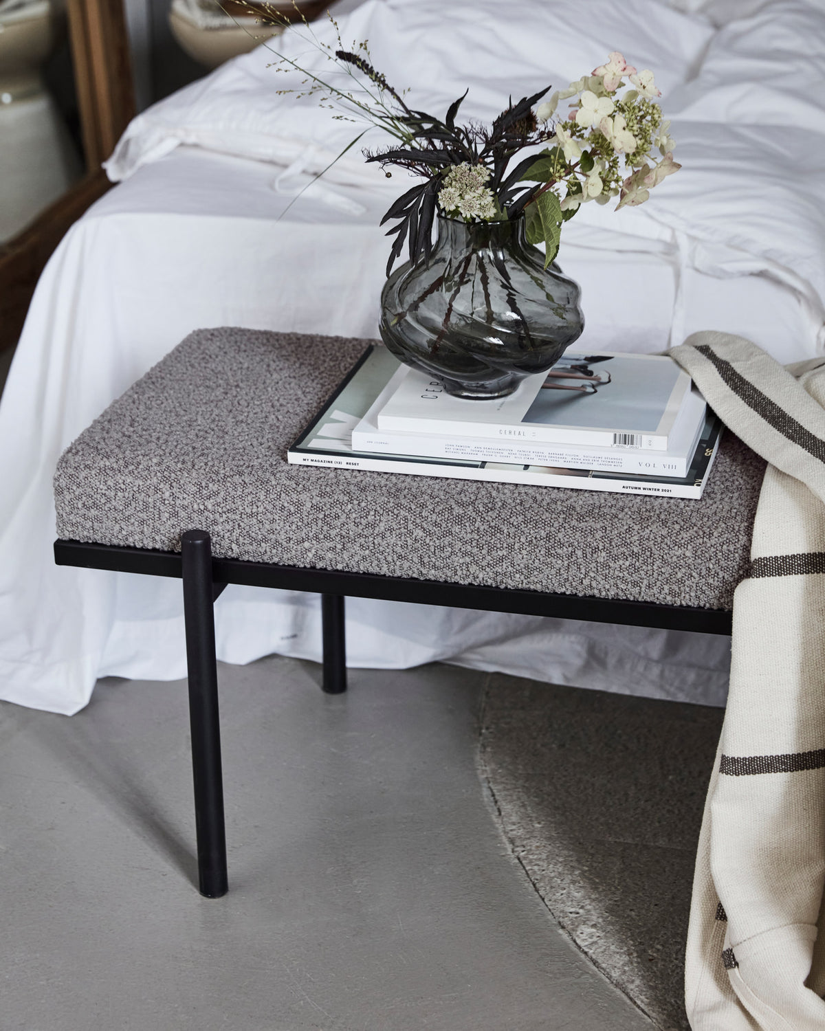 Bank, HDLao, Braun in Braun präsentiert im Onlineshop von KAQTU Design AG. Sitzbank ist von House Doctor
