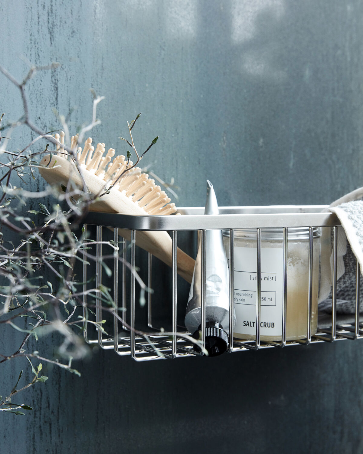 Korb, Bath, Single in Silber präsentiert im Onlineshop von KAQTU Design AG. Aufbewahrungskorb ist von House Doctor