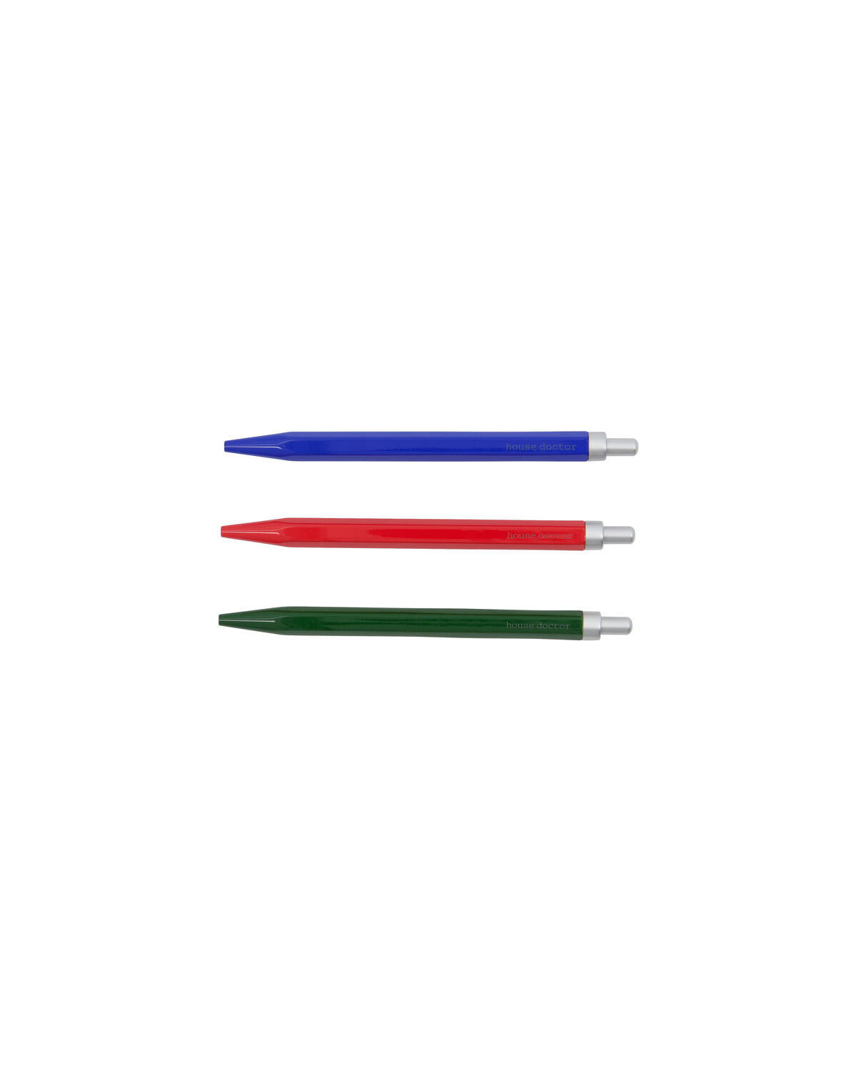Feder mit schwarzer Tinte, HDClick, Blau;Rot;Grün in Blau, Rot, Grün präsentiert im Onlineshop von KAQTU Design AG. Büromaterial ist von House Doctor