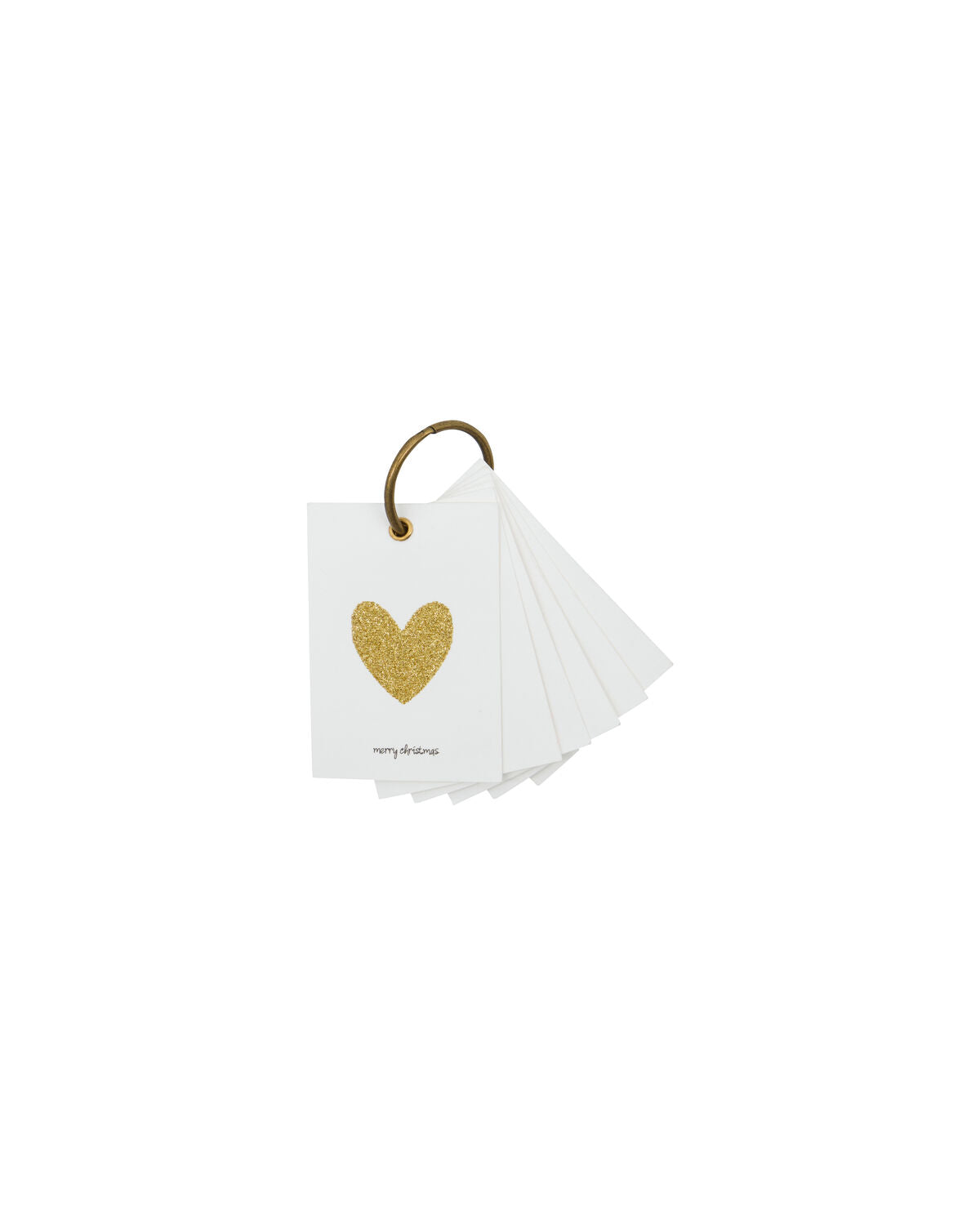 Geschenkanhänger, HDGlitr, Weiß;Gold in Weiß, Gold präsentiert im Onlineshop von KAQTU Design AG. Weihnachtsgeschenkpapier ist von House Doctor