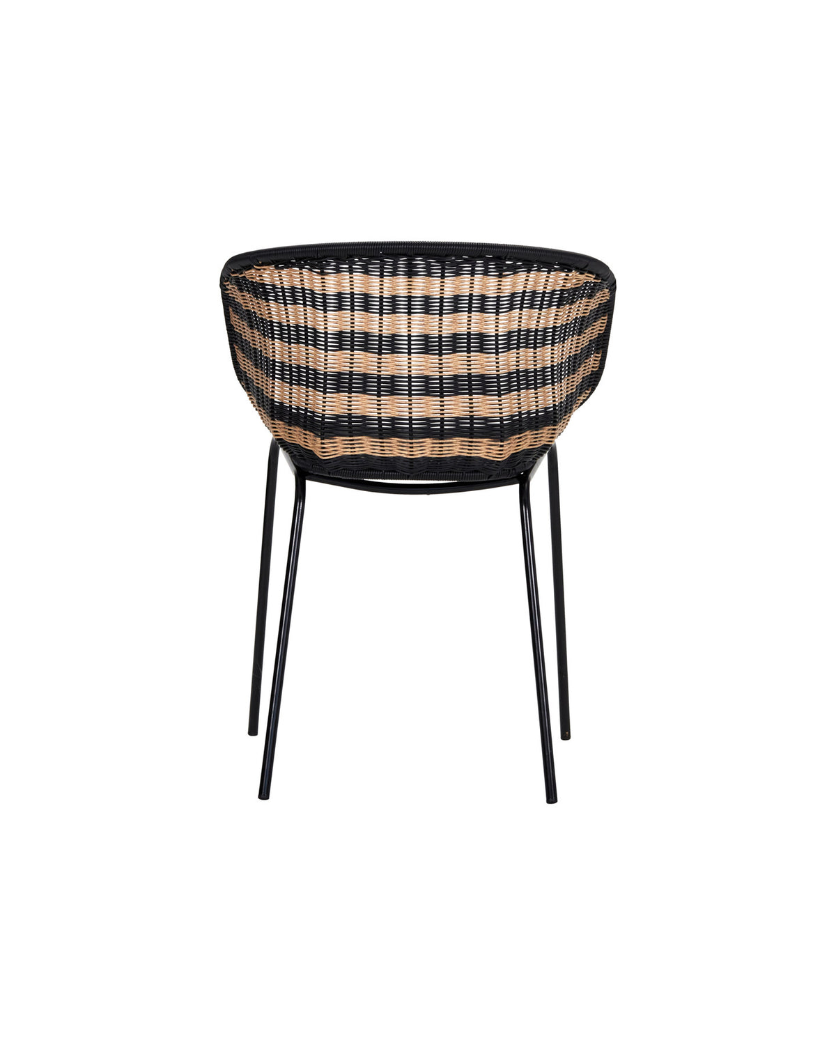 Sessel, HDHapur, Natur,Schwarz in Natur, Schwarz präsentiert im Onlineshop von KAQTU Design AG. Gartenstuhl mit Armlehnen ist von House Doctor