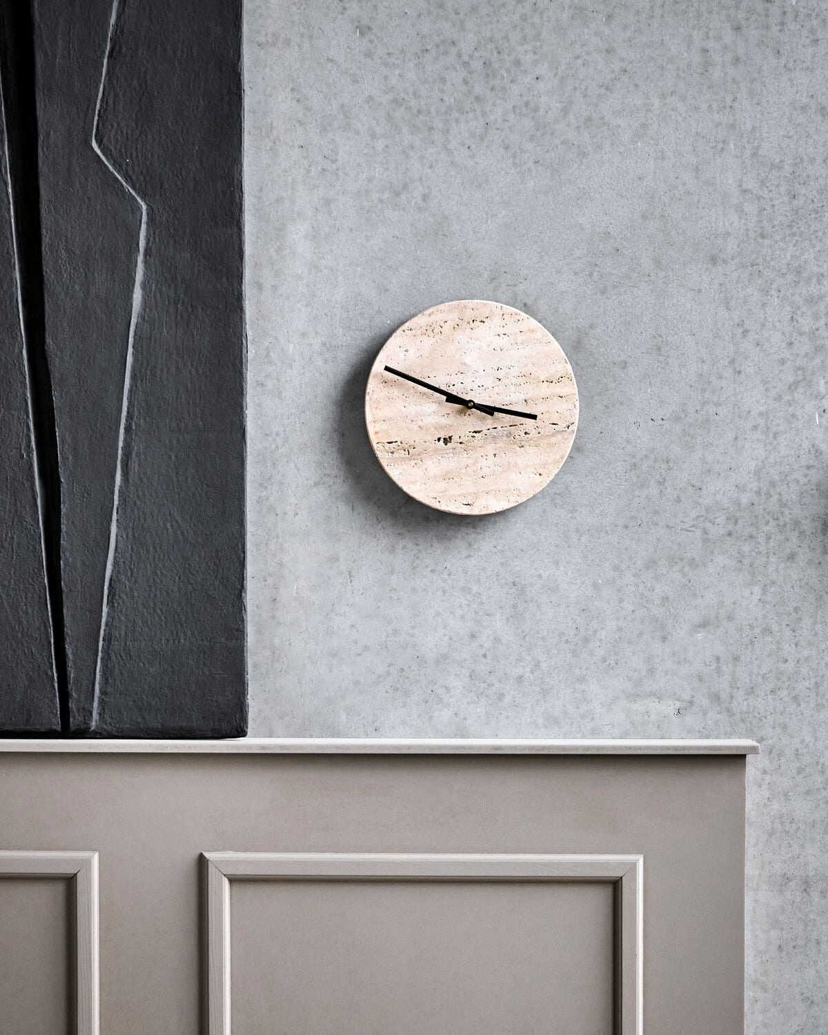 Uhr, HDLoko, Beige in Beige präsentiert im Onlineshop von KAQTU Design AG. Wanduhr ist von House Doctor