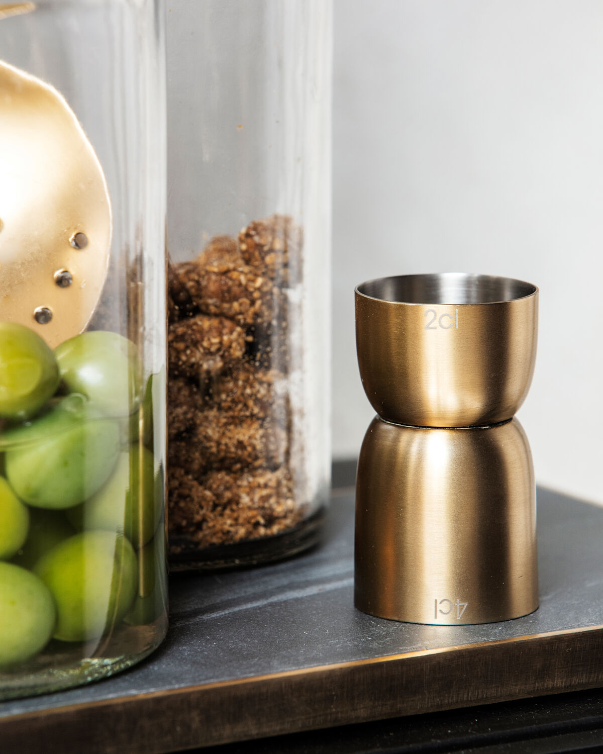 Messlöffel, Alir in Messing-finish präsentiert im Onlineshop von KAQTU Design AG. Küchengerät ist von House Doctor