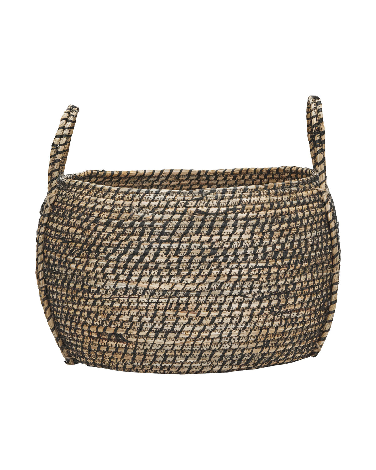 Aufbewahrungskorb, HDDistra, Schwarz / Natürlich in Schwarz / Natürlich präsentiert im Onlineshop von KAQTU Design AG. Aufbewährungskörbe ist von House Doctor