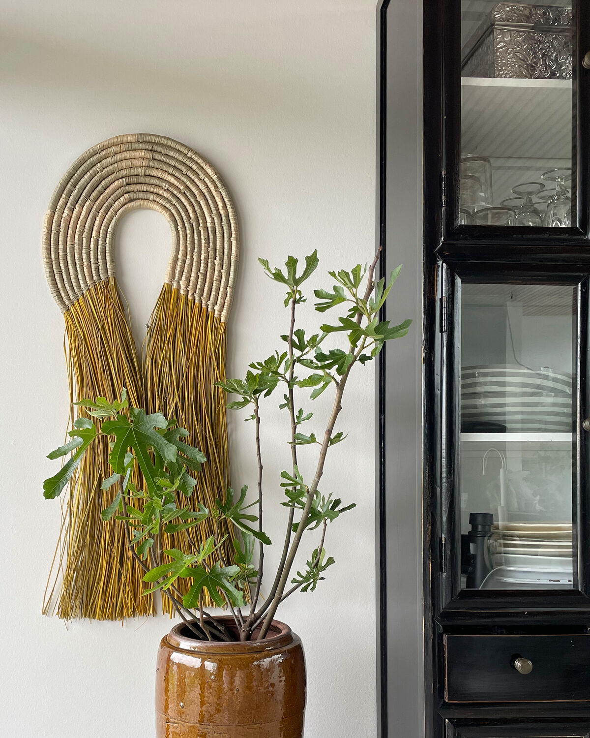Wandobjekt, HDJunia in Natural/Yellow präsentiert im Onlineshop von KAQTU Design AG. Wand-Dekoration ist von House Doctor