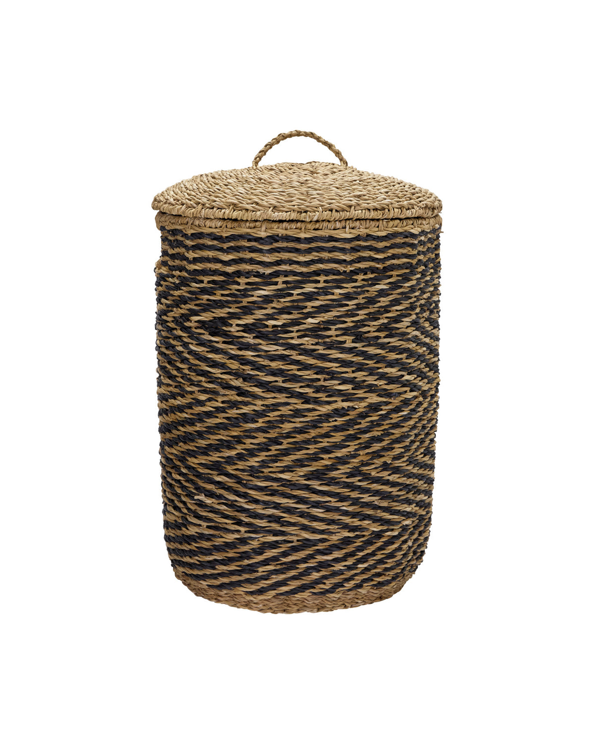 Wäschekörbe, HDCesto, Natur,Schwarz in Natur, Schwarz präsentiert im Onlineshop von KAQTU Design AG. Aufbewährungskörbe ist von House Doctor