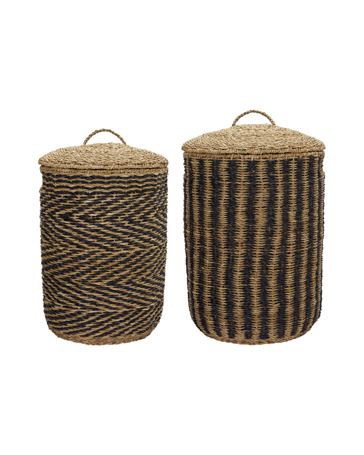 Wäschekörbe, HDCesto, Natur,Schwarz in Natur, Schwarz präsentiert im Onlineshop von KAQTU Design AG. Aufbewährungskörbe ist von House Doctor