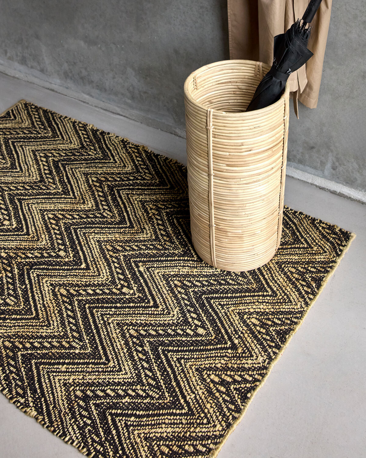 Teppich, HDMonta, Schwarz;Natur in Schwarz, Natur präsentiert im Onlineshop von KAQTU Design AG. Teppich ist von House Doctor