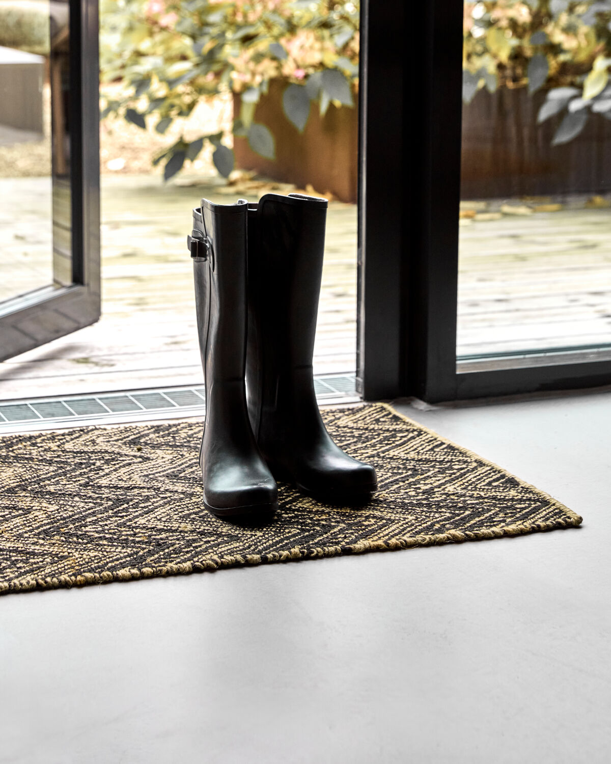 Fußmatte, HDMonta, Natur;Schwarz in Natur, Schwarz präsentiert im Onlineshop von KAQTU Design AG. Türmatte ist von House Doctor