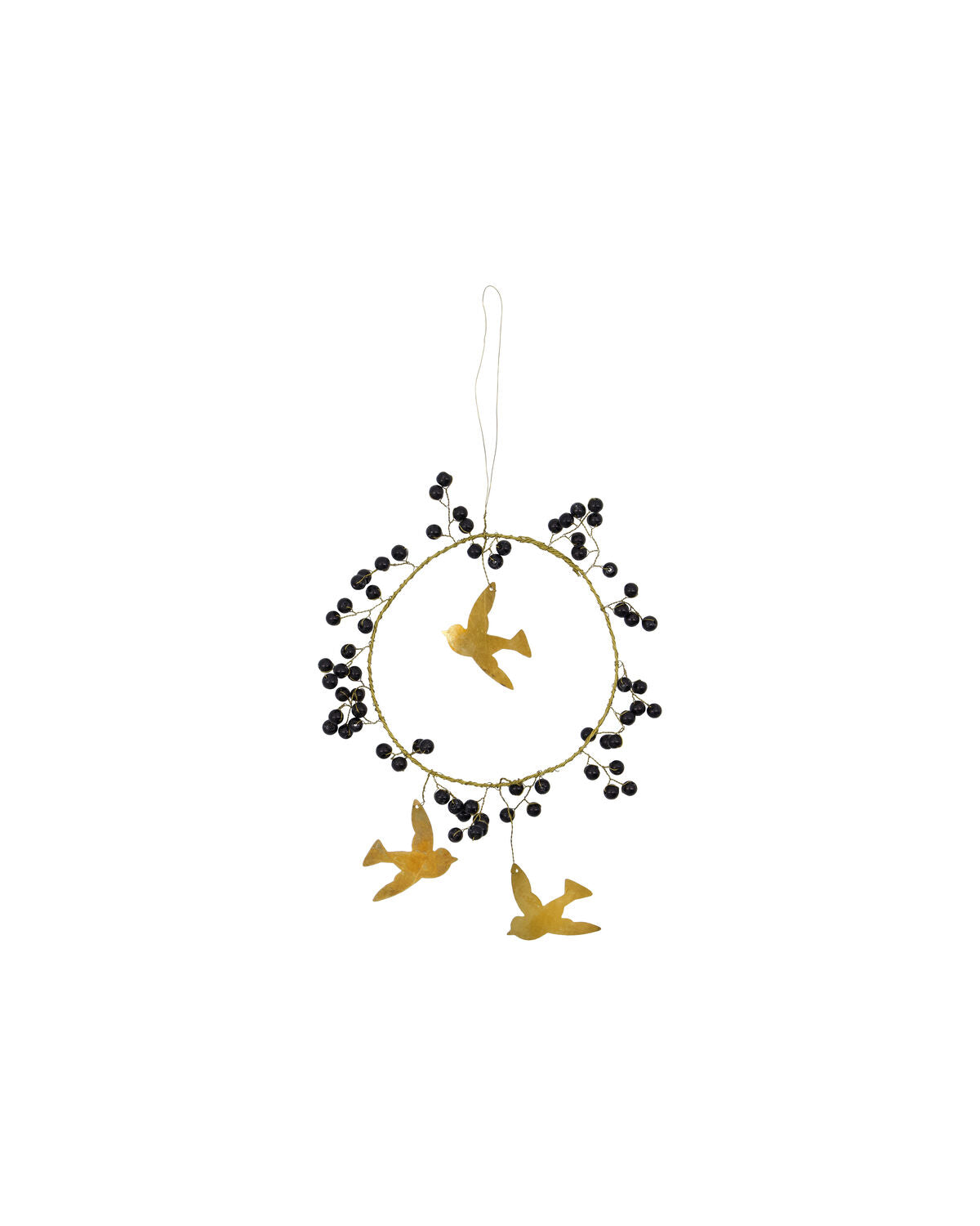 Ornament, HDBird, Schwarz;Messing in Schwarz, Messing präsentiert im Onlineshop von KAQTU Design AG. Weihnachtszubehör ist von House Doctor