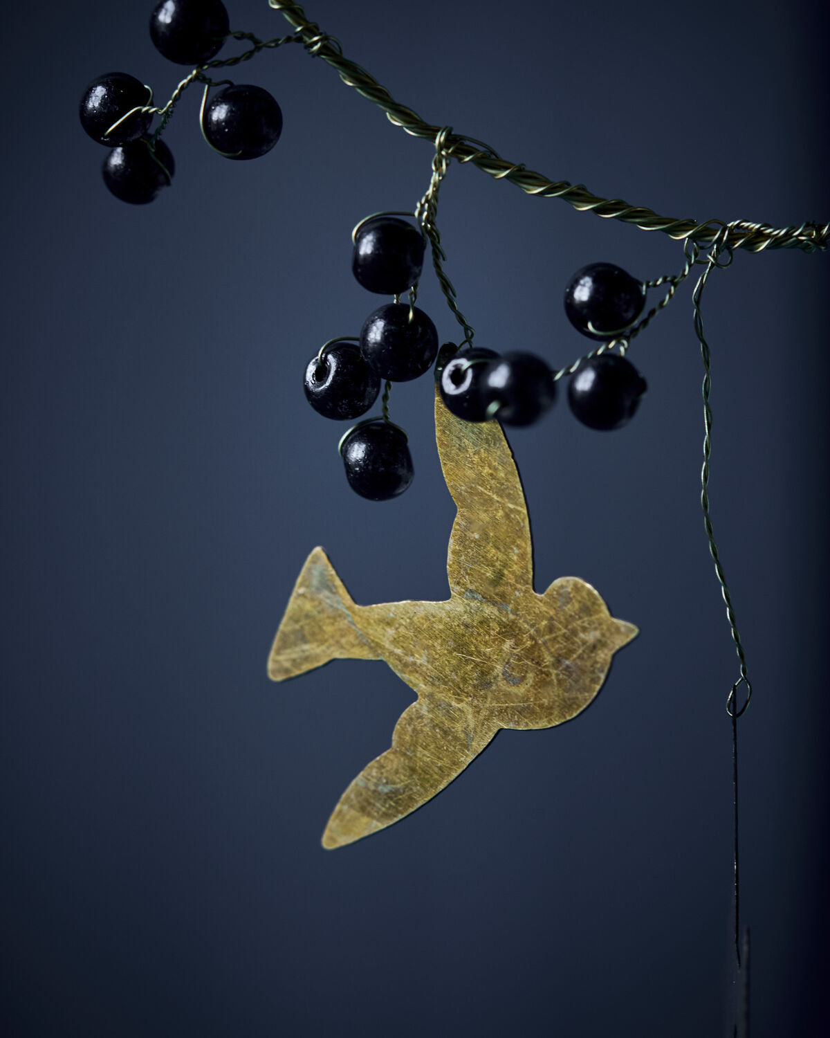 Ornament, HDBird, Schwarz;Messing in Schwarz, Messing präsentiert im Onlineshop von KAQTU Design AG. Weihnachtszubehör ist von House Doctor