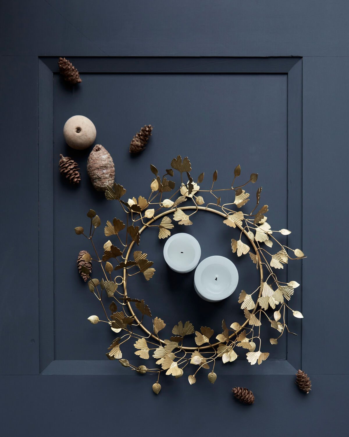 Kranz, HDTwigs, Messing-finish in Messing-finish präsentiert im Onlineshop von KAQTU Design AG. Weihnachtszubehör ist von House Doctor
