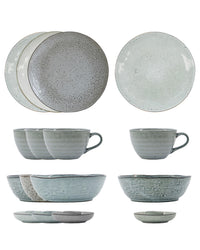 Ensemble de brunch, HDRustic, gris ; bleu