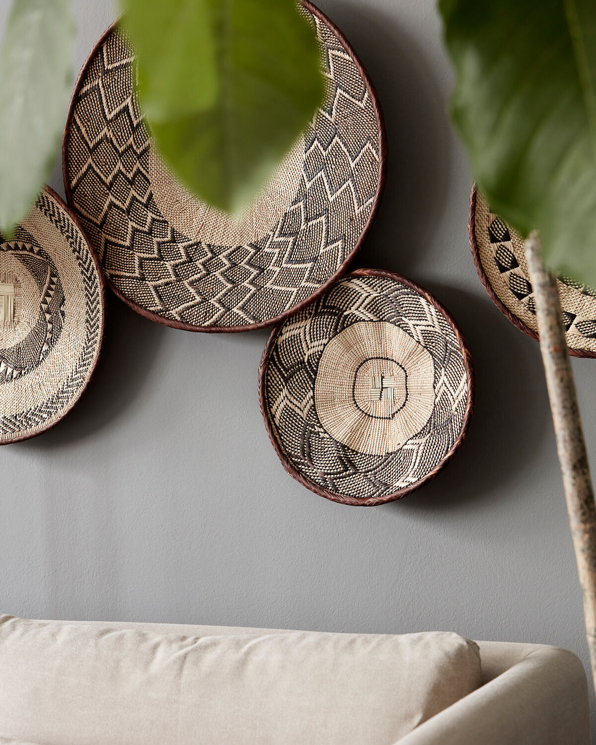 Körbe, Tonga in Natur präsentiert im Onlineshop von KAQTU Design AG. Aufbewahrungskorb ist von House Doctor