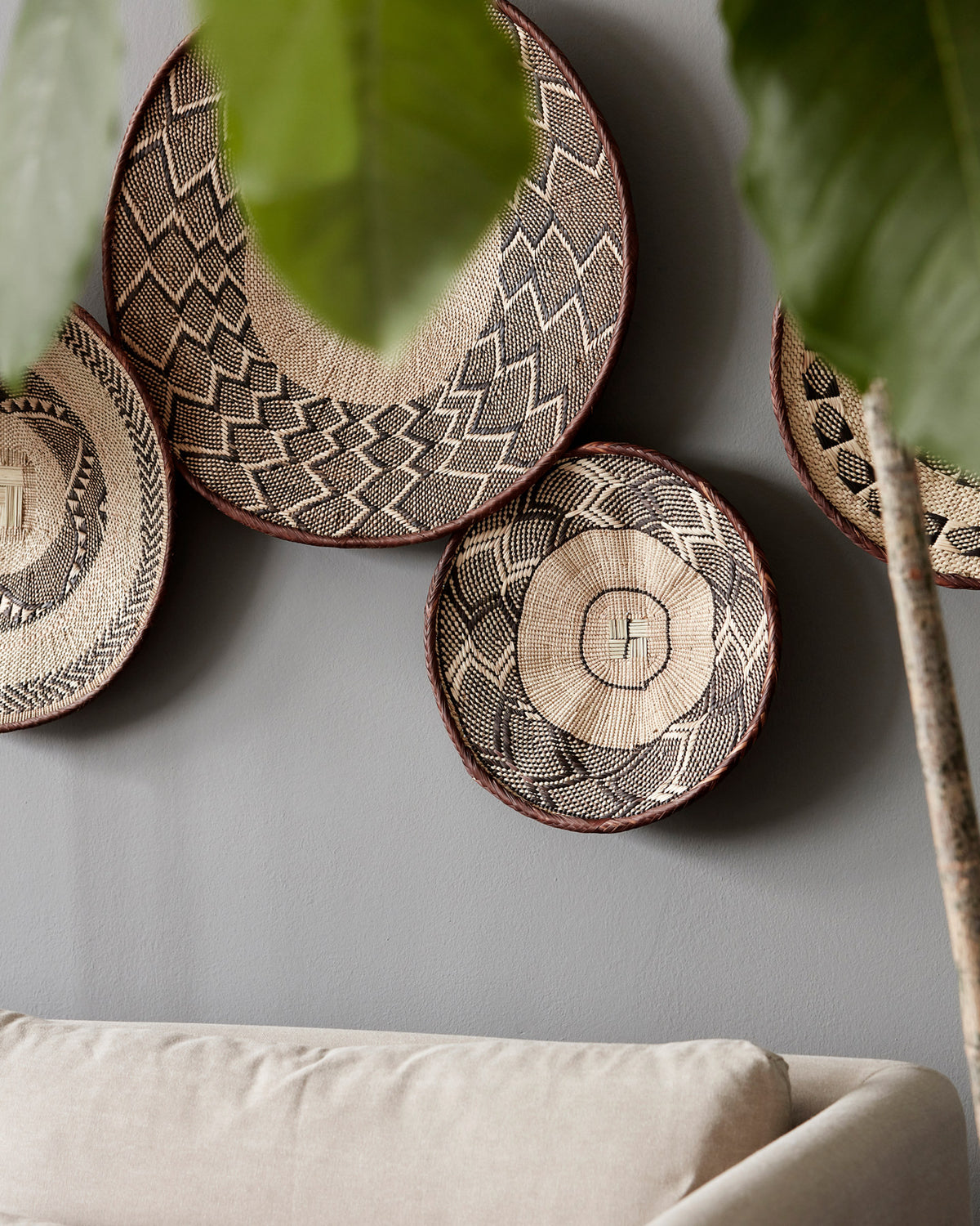 Körbe, Tonga in Natur präsentiert im Onlineshop von KAQTU Design AG. Aufbewahrungskorb ist von House Doctor