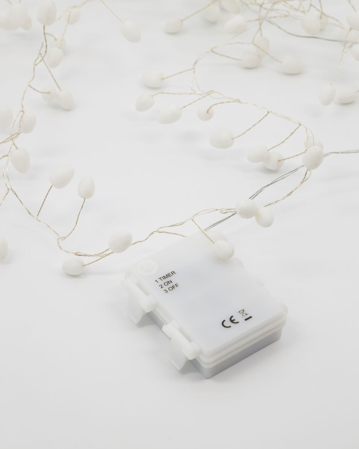 Lichterkette, HDCher, Weiß;Silber in Weiß, Silber präsentiert im Onlineshop von KAQTU Design AG. Weihnachtszubehör ist von House Doctor