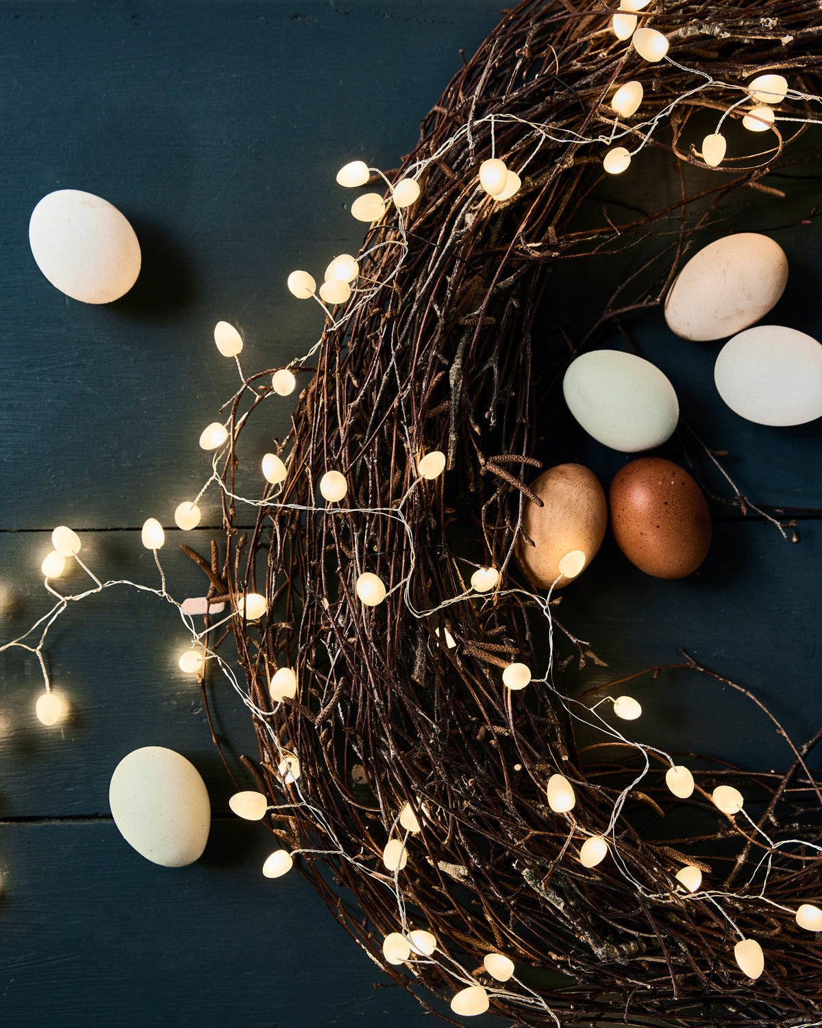 Lichterkette, HDCher, Weiß,Silber in Weiß, Silber präsentiert im Onlineshop von KAQTU Design AG. Weihnachtszubehör ist von House Doctor